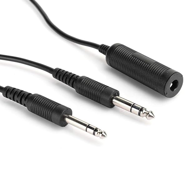 Bindpo U174 Headset Adapter Cable: Dual GA Plugs for Helicopter & General Aviation Headphones - Image 6