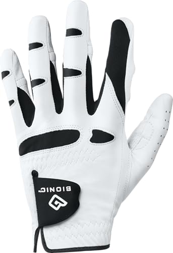 Bionic Buy Bionic StableGrip Natural Fit Golf Glove - White (Large, Right) for Ultimate Comfort & Performance