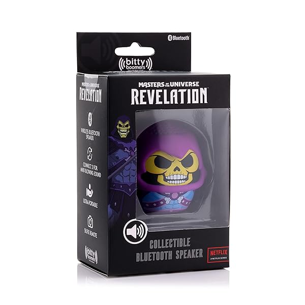Bitty Boomers Skeletor Mini Bluetooth Speaker - Masters of The Universe Revelation, Colorful & Compact! - Image 4