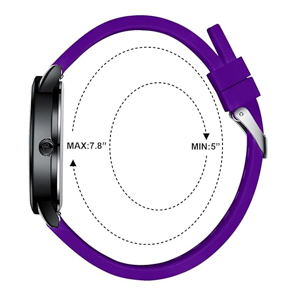 Shop Blekon Original Nurse Watch: Easy Read Dial, Water Resistant, Medical Scrub Colors - Black & Purple Options - Image 7