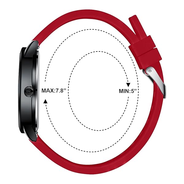 Shop Blekon Original Nurse Watch: Easy Read Dial, Water Resistant, Medical Scrub Colors (Black/Red) - Image 6