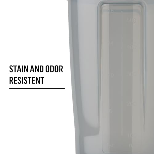 BlenderBottle Pro Series Shaker Bottle 24-Ounce Perfect for Protein Shakes and Pre Workout Full-Color Grey - Image 4