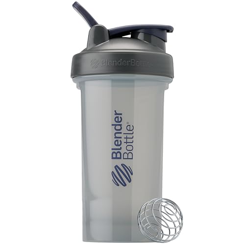 BlenderBottle Pro Series Shaker Bottle 24-Ounce Perfect for Protein Shakes and Pre Workout Full-Color Grey - Image 3