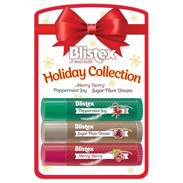 Blistex Holiday Lip Moisturizer Collection: Merry Berry, Peppermint Joy & Sugar Plum Dream - Perfect Gift! - Image 2