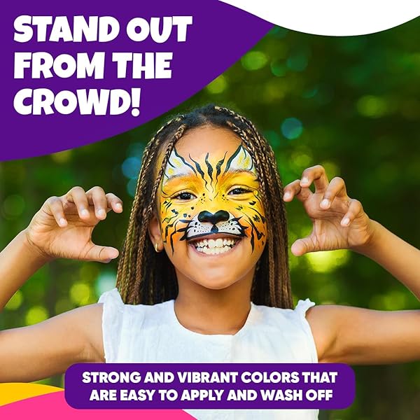 Blue Squid Face Painting Kit for Kids Complete Non Toxic Palette with Stencils 12 Colors Safe for Sensitive Skin Perfect for Parties and Halloween - Image 6