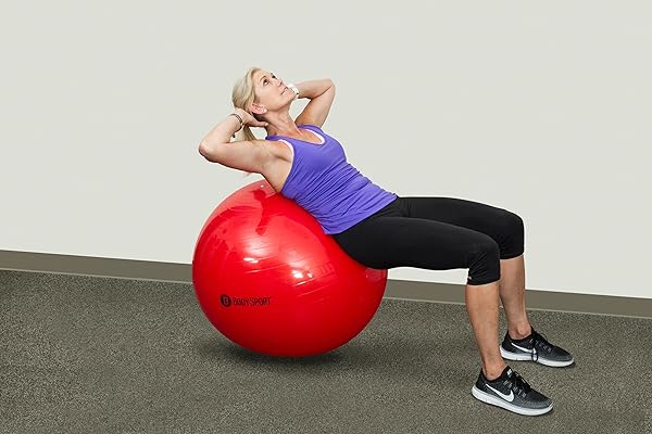 Body Sport 75cm Exercise Ball with Pump - Perfect for Home Gym, Office Use, Stability Training & Pregnancy Fitness - Image 9