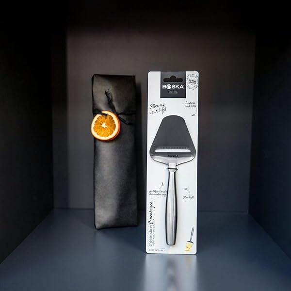 BOSKA Stainless Steel Cheese Slicer - Multi-Functional Handheld Tool for All Cheese Types - Dishwasher Safe & Non-Stick - Image 6