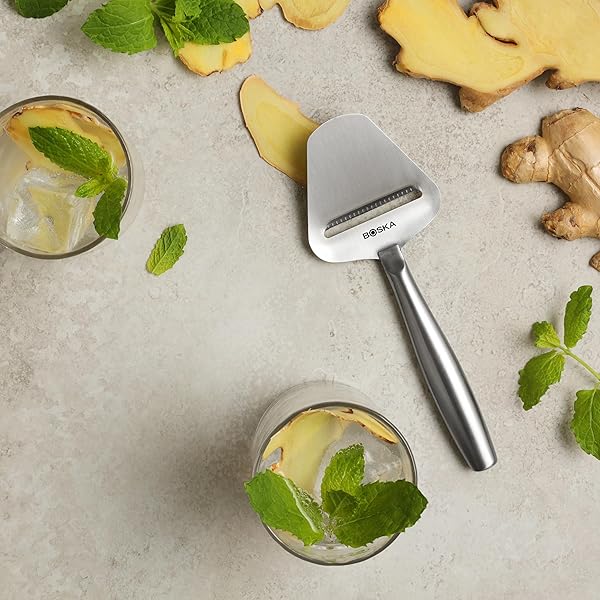 BOSKA Stainless Steel Cheese Slicer - Multi-Functional Handheld Tool for All Cheese Types - Dishwasher Safe & Non-Stick - Image 7
