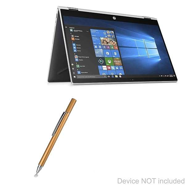 "BoxWave FineTouch Stylus Pen for HP Pavilion x360 2-in-1 (11.6") - Precision Capacitive Stylus in Champagne Gold"