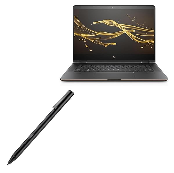 BoxWave Stylus Pen for HP Spectre x360 15-bl075nr ActiveStudio Electronic Stylus with Ultra Fine Tip Jet Black