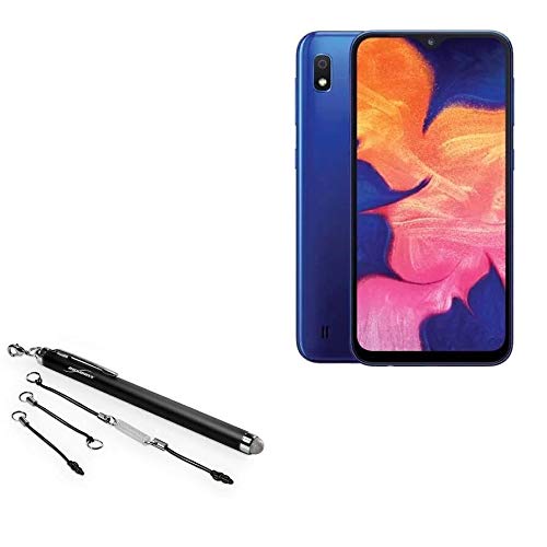 BoxWave Stylus Pen for Samsung Galaxy A10e EverTouch Capacitive Fiber Tip Jet Black