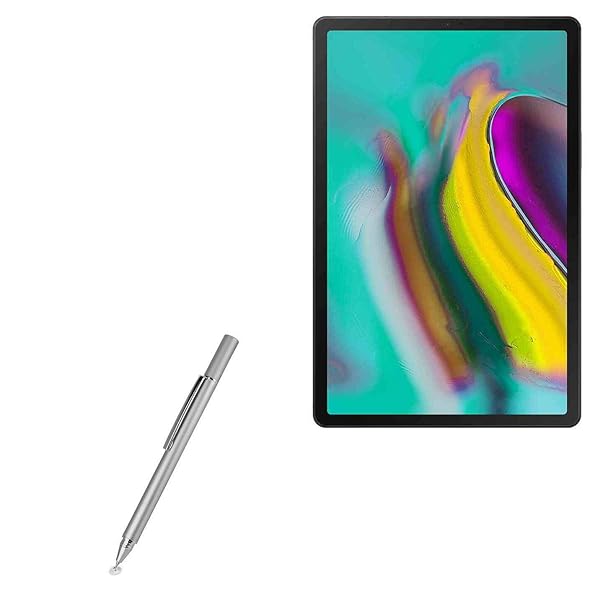 BoxWave Stylus Pen for Samsung Galaxy Tab S5e LTE FineTouch Capacitive Super Precise Metallic Silver
