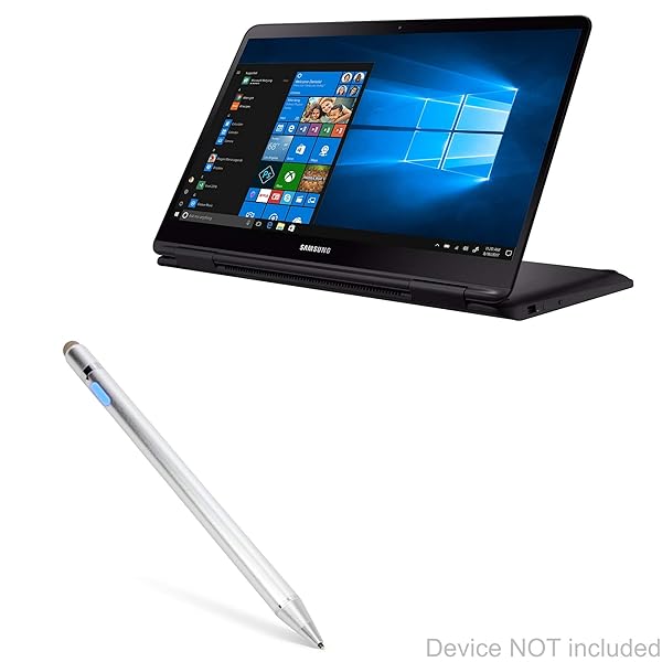 BoxWave Stylus Pen for Samsung Notebook 7 AccuPoint Active Stylus with Ultra Fine Tip Metallic Silver