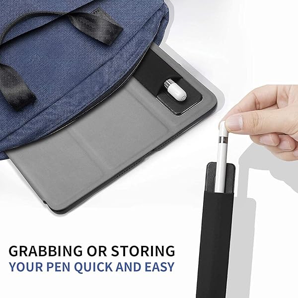 BoxWave Stylus Pouch for Remarkable 2 Portable Pen Holder Jet Black Self-Adhesive Carrier - Image 5
