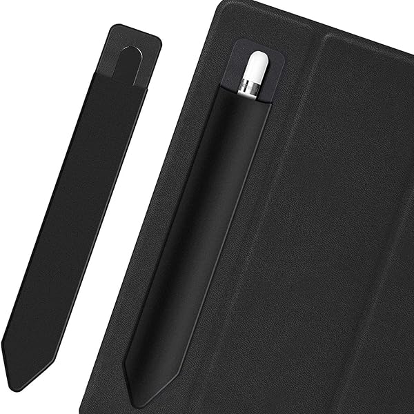 BoxWave Stylus Pouch for Remarkable 2 Portable Pen Holder Jet Black Self-Adhesive Carrier - Image 6