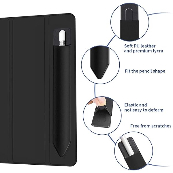 BoxWave Stylus Pouch for Remarkable 2 Portable Pen Holder Jet Black Self-Adhesive Carrier - Image 7