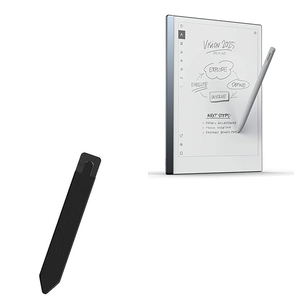 BoxWave Stylus Pouch for Remarkable 2 Portable Pen Holder Jet Black Self-Adhesive Carrier