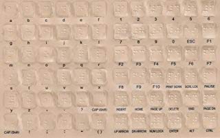 Braille Keyboard Stickers: Enhance Accessibility for the Blind & Visually Impaired
