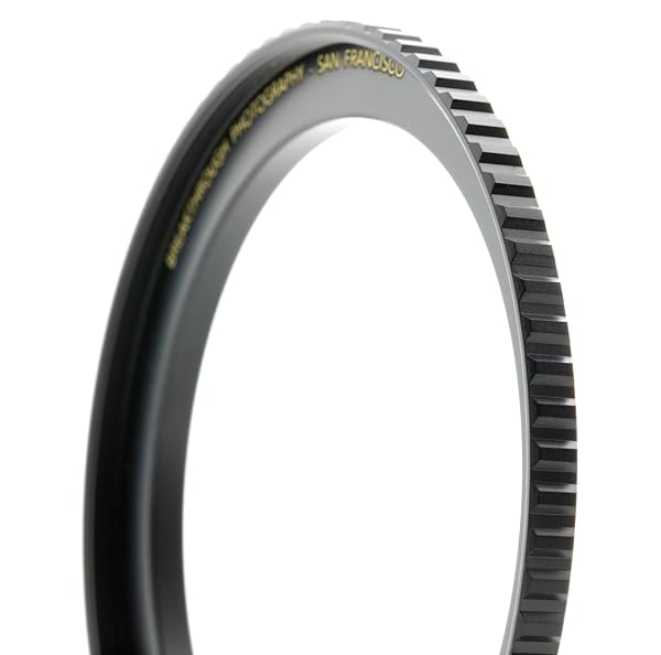 Breakthrough Photography 62mm to 77mm Step-Up Lens Adapter Ring for Filters, Made of CNC Machined Brass with Matte Black Electroplated Finish - Image 2