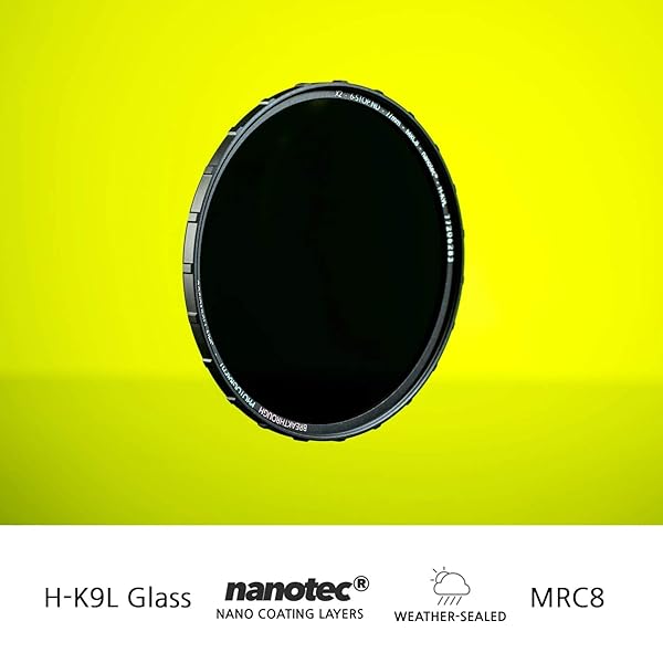 Breakthrough Photography 82mm X2 3-Stop ND Filter - Ultra-Slim, Weather-Sealed, MRC8 Glass for Professional Camera Lenses - Image 5