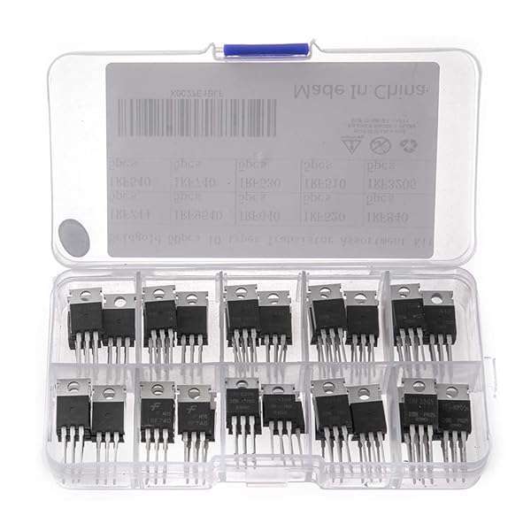 Bridgold 50pcs IRF Series Mosfet Transistor Kit - 10 Types Including IRFZ44, IRF510, IRF520 & More - Image 5