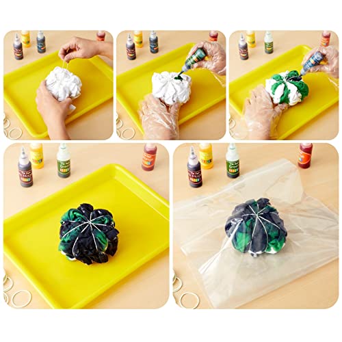 26 Color Tie Dye Kit for Adults and Kids with Fabric Dyes Gloves Rubber Bands Aprons and Instructions for Creative Clothing Fun - Image 4