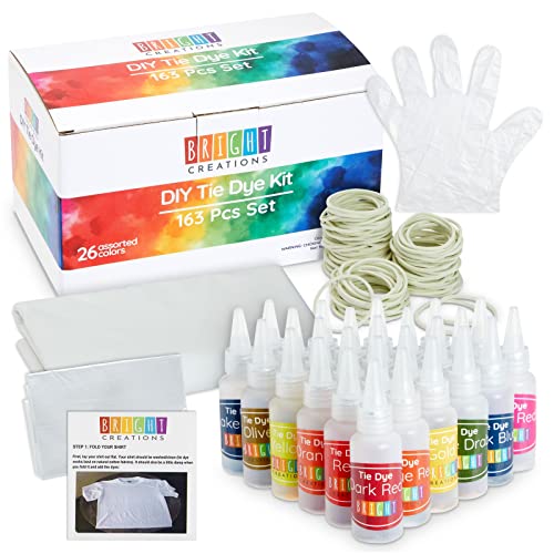 26 Color Tie Dye Kit for Adults and Kids with Fabric Dyes Gloves Rubber Bands Aprons and Instructions for Creative Clothing Fun - Image 3