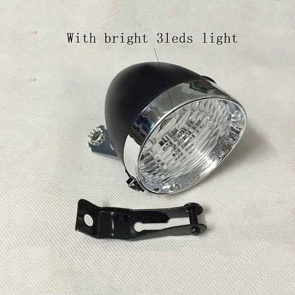 Retro 3-LED Bicycle Headlight: Vintage Bike Lamp for Safe Night Riding & Fog Visibility - Image 8