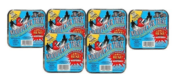 Woodpecker Treat Beef Suet with Corn, Oats, Peanuts & Pecans - 11 Oz | Premium Bird Feed - Image 2