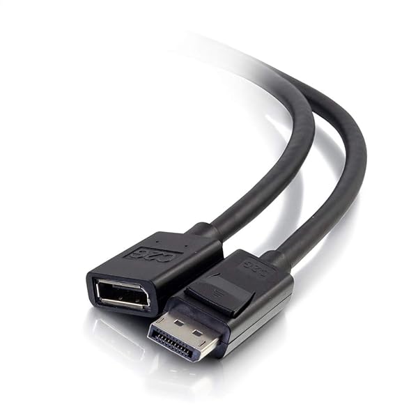 C2G 54451 6ft DisplayPort Male to Female Extension Cable for Enhanced Connectivity and Performance