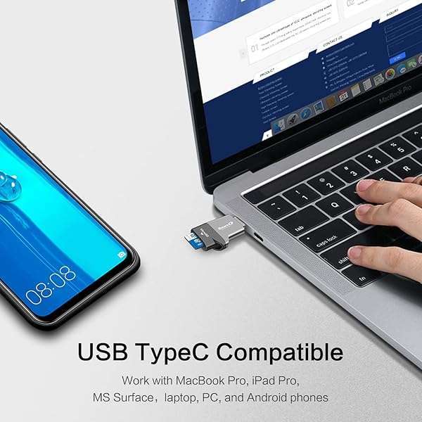 Buy C356 Type-C MicroSD Card Reader - USB 3.0, Supports MicroSDXC/HC for Windows, Mac & Android - Midnight Grey - Image 4
