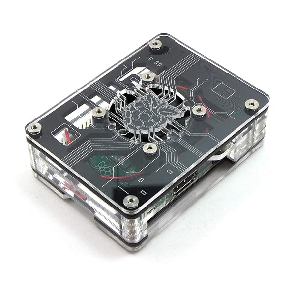 C4Labs Zebra Virtue Fan Case for Raspberry Pi 4B 3 2 and B Black Ice High Performance Cooling Solution