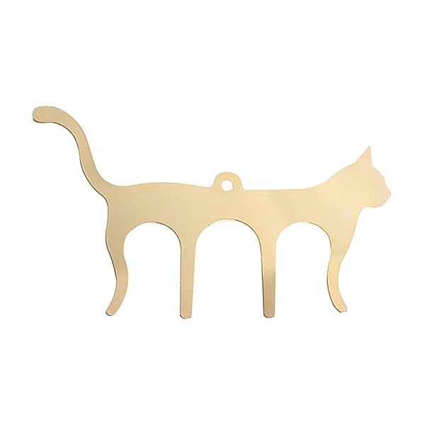 CALIDAKA Metal Music Book Clips Cute Cat Shaped Page Holders for Piano Keyboard Gold Color