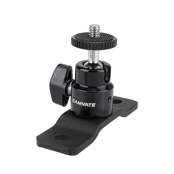 CAMVATE "CAMVATE 1/4"-20 Ball Head with Pedestal Mount for Monitors & Surveillance - Model 2324"