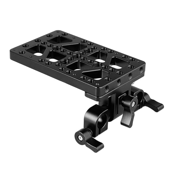 CAMVATE Battery Cheese Plate 360 Swivel 15mm Rod Clamp for Anton Bauer Gold Mount Power Adapter Not Compatible V-Lock 2194