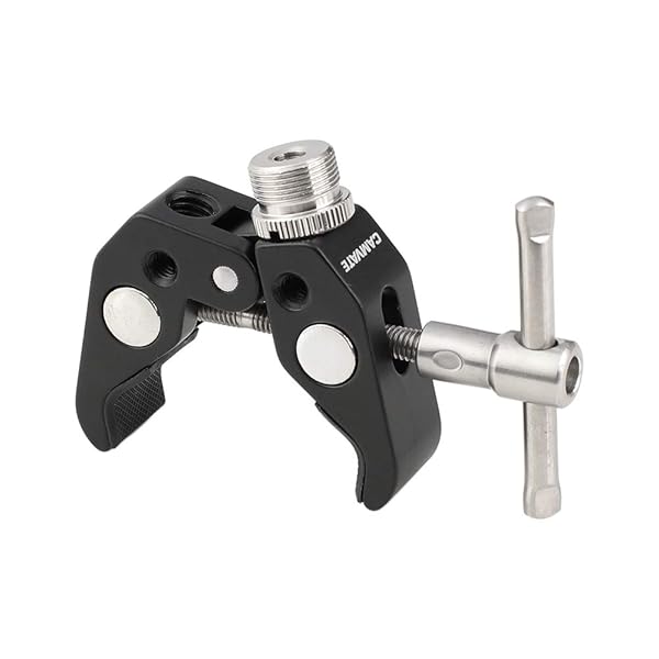 CAMVATE Crab Clamp with 5/8 Inch 27 Thread Ideal for Microphones Durable and Versatile Mounting Solution