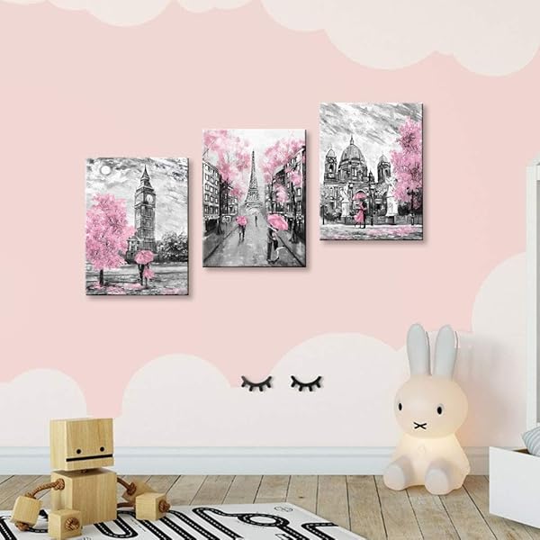 CANVASZON Black & White Canvas Art: Paris & London Theme Decor for Living Room, Bedroom & Bathroom - Image 6