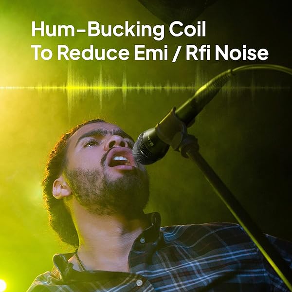 CAROL AC-910 XLR Wired Vocal Microphone Dynamic Cardioid Mic with Noise Cancelling Tech for Singing Karaoke Stage and Studio - Image 7