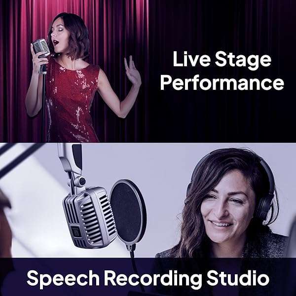 CAROL CLM-101 Retro Dynamic Vocal Microphone - Supercardioid XLR Mic for Live, Studio & Podcast Use - Image 8