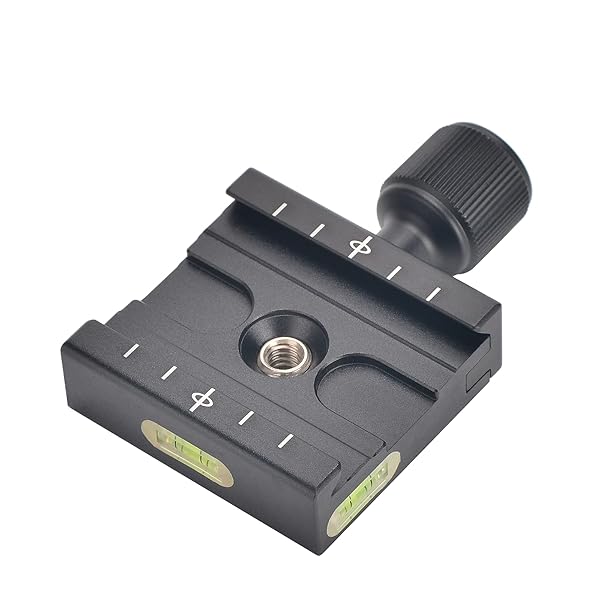 CAVIX "Buy CAVIX QR-50 Quick Release Clamp 50mm - 3/8"-1/4" Adapter for Arca Swiss Tripod Compatibility"