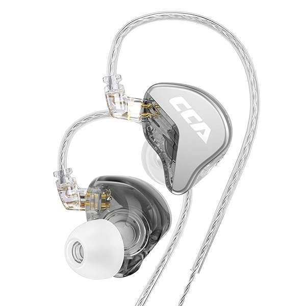 CCA CRA In-Ear Monitor Headphones: Ultra-Thin Dynamic Driver, Clear Sound & Deep Bass for Musicians & Gamers - Image 4