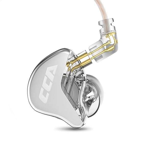 CCA CRA In-Ear Monitor Headphones: Ultra-Thin Dynamic Driver, Clear Sound & Deep Bass for Musicians & Gamers - Image 2