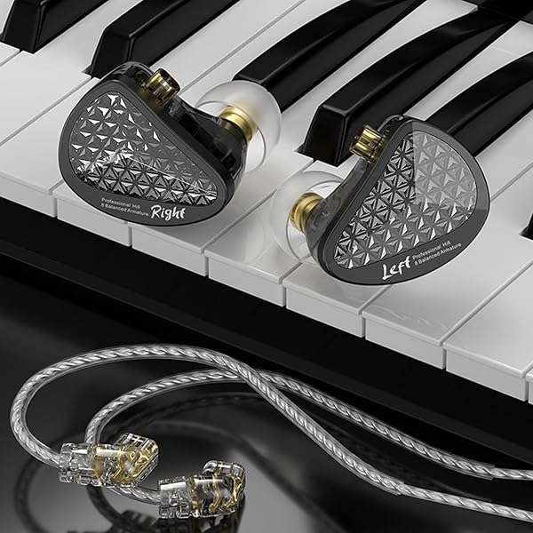 CCA KZ AS16 PRO in Ear Monitor Headphones 16BA Balanced Armature Drivers HiFi IEM Earphones High Clarity Gaming Earbuds for Musicians Singers Audiophile Dj Drummers - Image 3