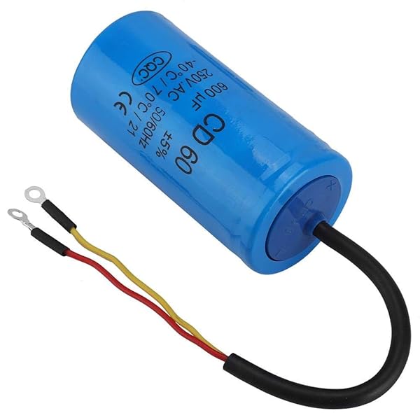 CD60 Run Capacitor 250V AC 600uF for Air Compressor - High-Quality Motor Capacitor with Wire - Image 5