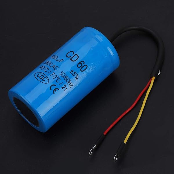 CD60 Run Capacitor 250V AC 600uF for Air Compressor - High-Quality Motor Capacitor with Wire - Image 8