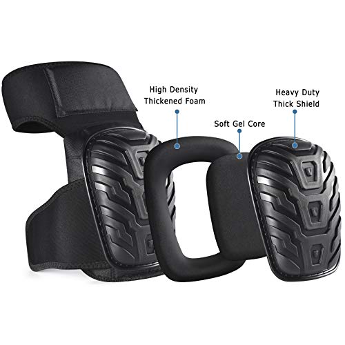 CE CERDR Professional Knee Pads Heavy Duty Foam Padding for Construction Gardening Flooring Comfortable Gel Cushion Thigh High - Image 5