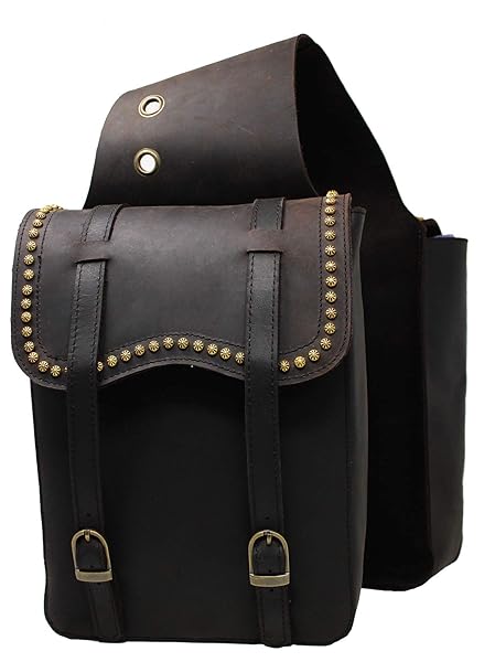 CHALLENGER Western Horse Trail Riding Saddle with Leather Cantle & Saddle Bag 102AA14 - Durable & Stylish Gear for Equestrians