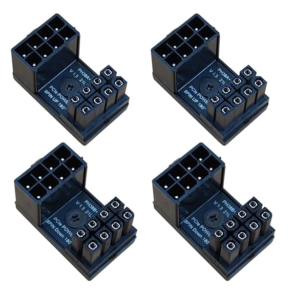 COMeap 8 Pin 180 Degree Adapter for GPU VGA PCIe Power Connector Board for Desktop Graphics Card