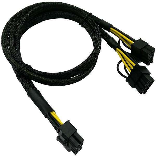 COMeap COMeap 10 Pin to Dual PCI-E 8 Pin Power Cable for HP DL580 DL585 DL980 G7 Server - 25in Adapter Splitter