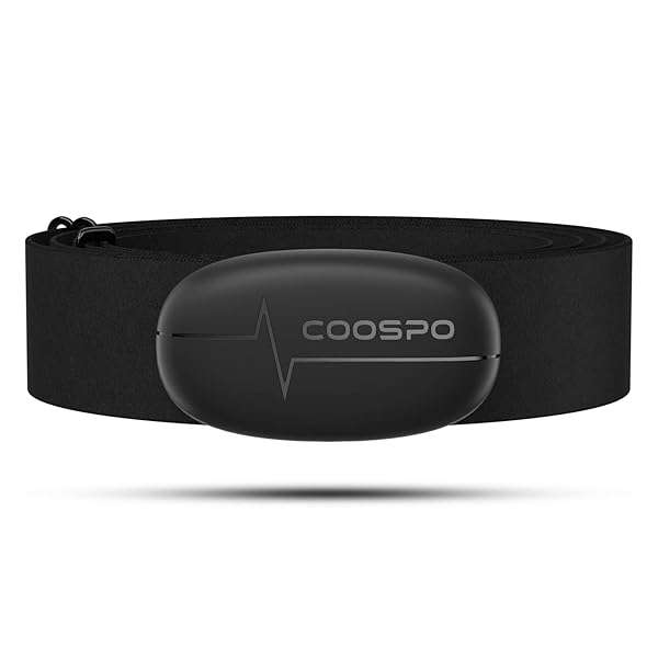 COOSPO H6 Heart Rate Monitor: Bluetooth 4.0 Chest Strap for Peloton, Garmin & More - IP67 Waterproof Sensor